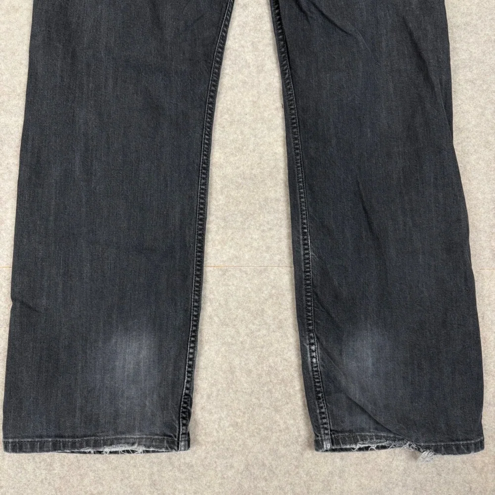Levis 569 Loose Straight Jeans 34x32 Faded Black Denim 00569-0159